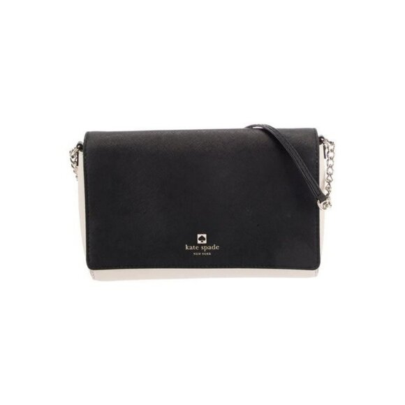 Kate Spade Handbags - Kate Spade New York Black & Cream Crossbody Bag With Chain Strap